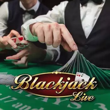 Live Blackjack slot logo by Evolution at Lanista Casino